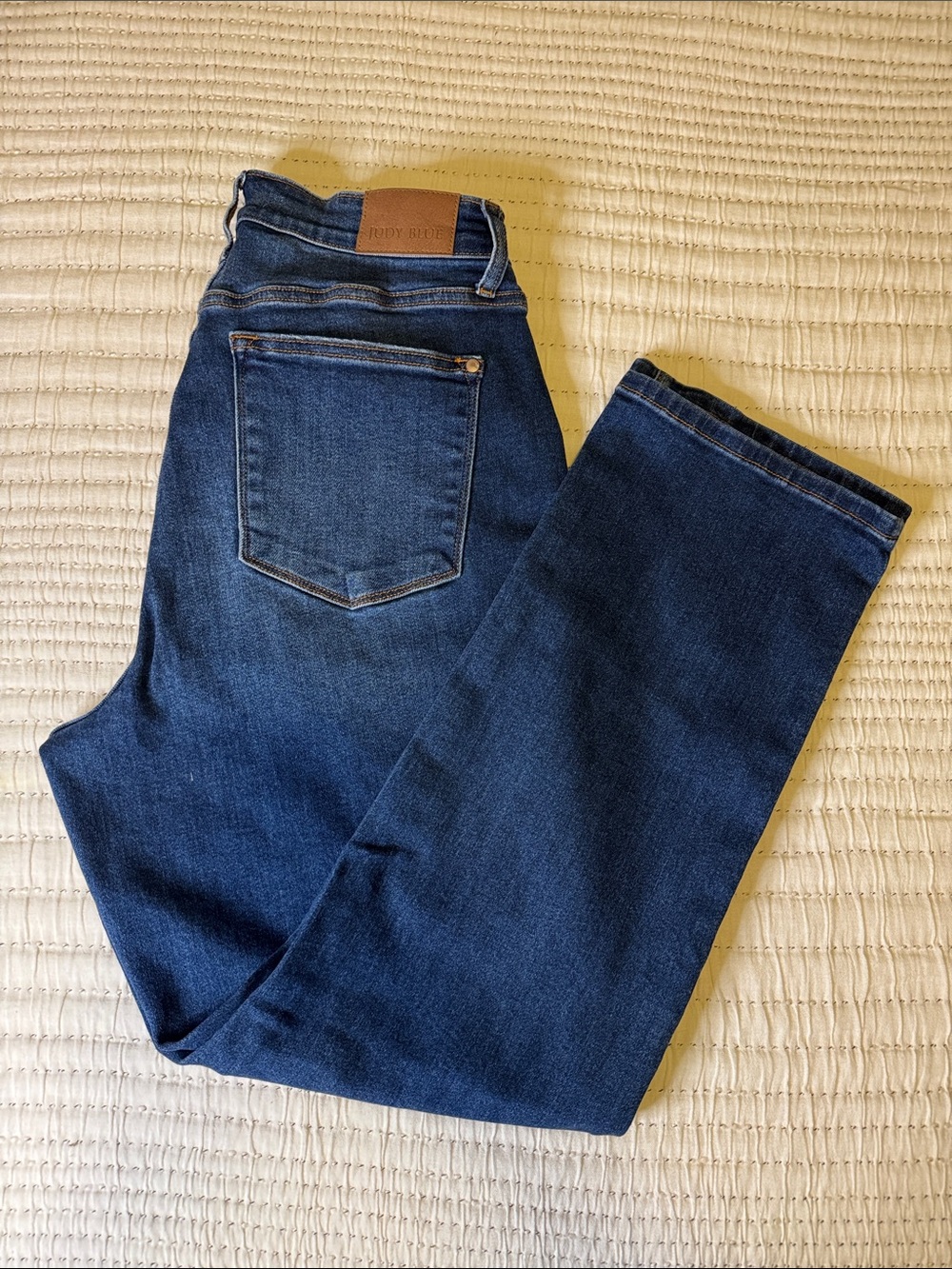 Judy Blue Women's Dark Indigo Straight Leg Jeans